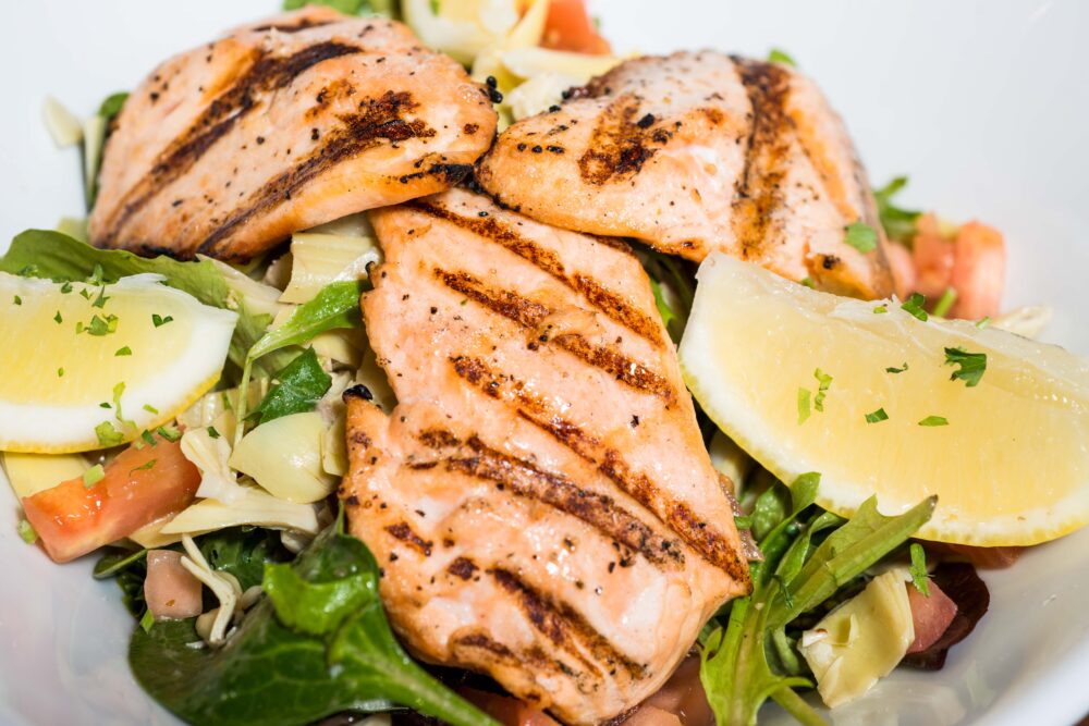 Grilled Salmon Salad
